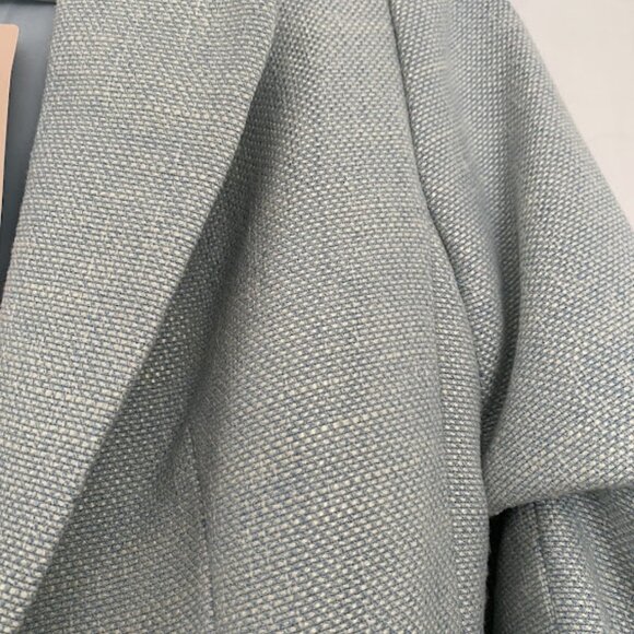 ESQUALO Sky Blue Blazer with Scrunch Sleeves New with Tags - Picture 5 of 13